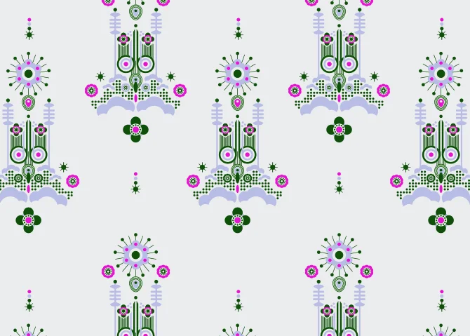 Textile print design.