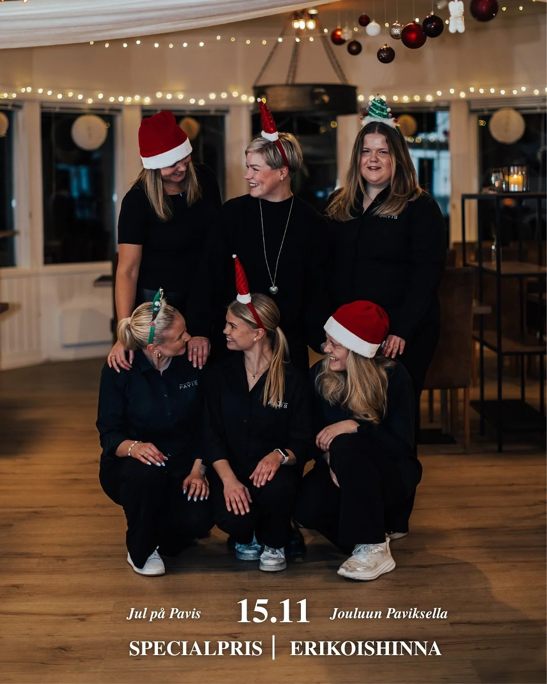 🎁 En tidig julklapp fr&aring;n oss!

F&ouml;r att fylla v&aring;r f&ouml;rsta julbordskv&auml;ll den 15 november erbjuder vi ett specialpris p&aring; 49&euro; per person (ordinarie pris 57&euro;). 💕Specialpriset g&auml;ller endast den kv&auml;llen,