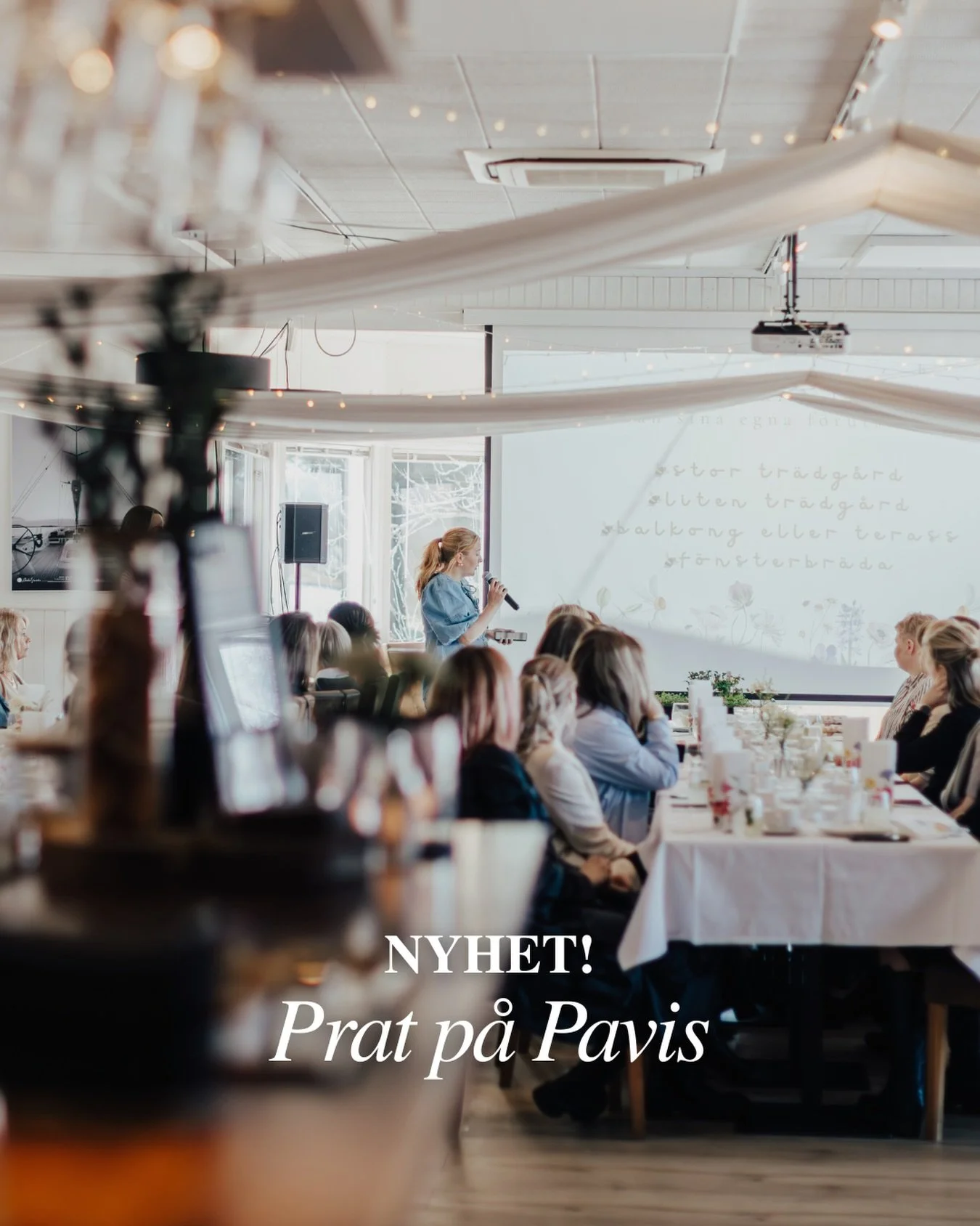 NYHET! 🥁 Nu lanserar vi ett helt nytt koncept p&aring; Pavis:
&ldquo;Prat p&aring; Pavis&rdquo; 🎉

Tillsammans med Maria Sunblom Lindberg skapar vi en stund d&auml;r samtal om livets viktigaste fr&aring;gor m&ouml;ter god mat och dryck.

V&aring;ra