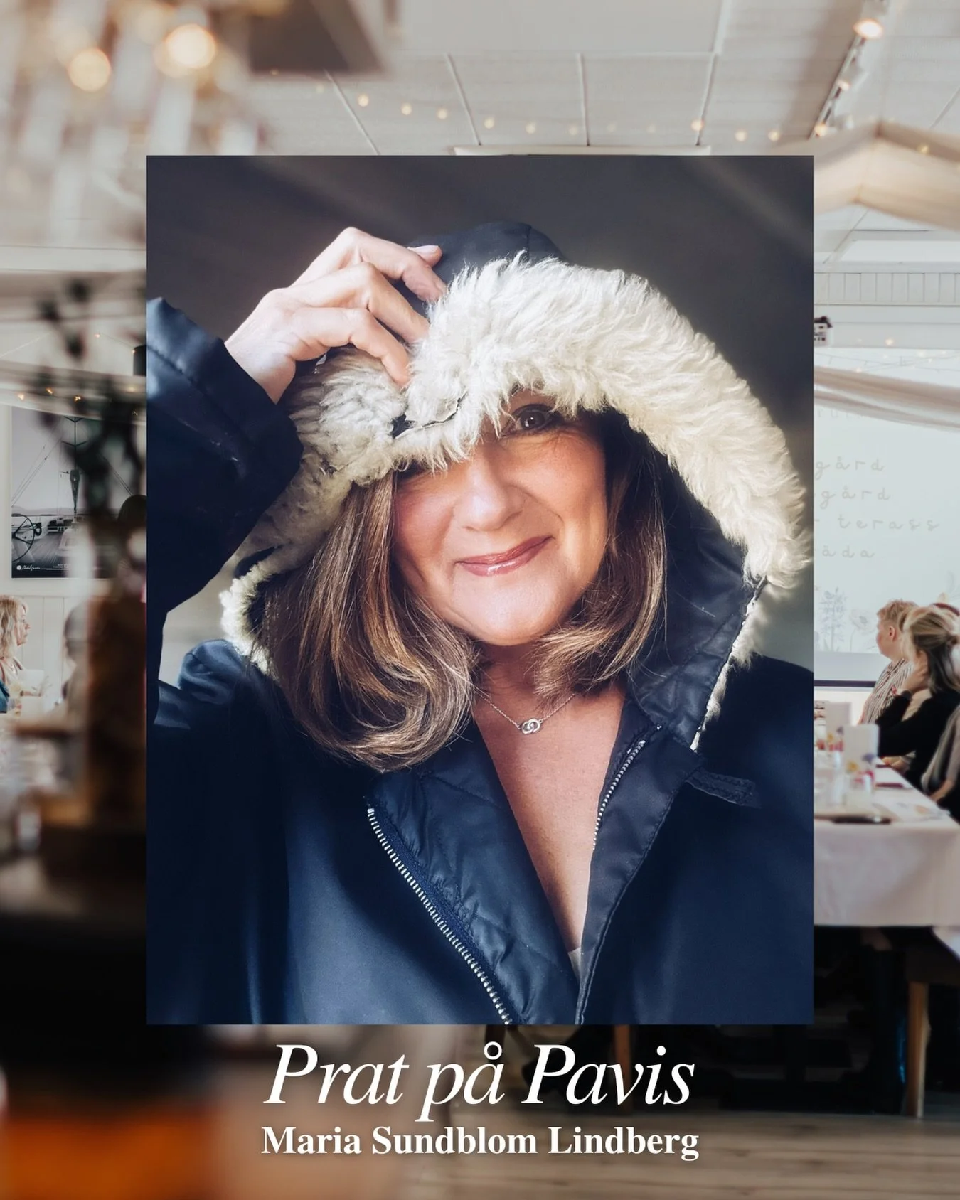 V&aring;rt nya koncept &rdquo;Prat p&aring; Pavis&rdquo; g&ouml;rs tillsammans med Maria - l&aring;t oss presentera henne ✨

Maria Sundblom Lindberg &auml;r psykoterapeut, pr&auml;st, f&ouml;rel&auml;sare och publicist. Hon jobbar varje dag med att k