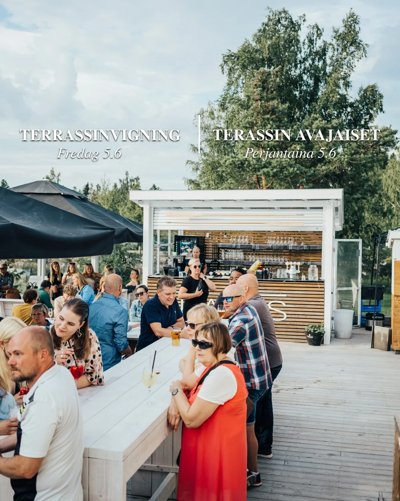 P&aring; fredag (5.6) &auml;r det &auml;ntligen dags att inviga terrassen och det g&ouml;r vi med ett beach party! ☀️🌴🍹

Ta p&aring; er kl&auml;der och accessoarer i beach party-tema &ndash; vi utlovar pris till kv&auml;llens b&auml;sta outfit! 🥇
