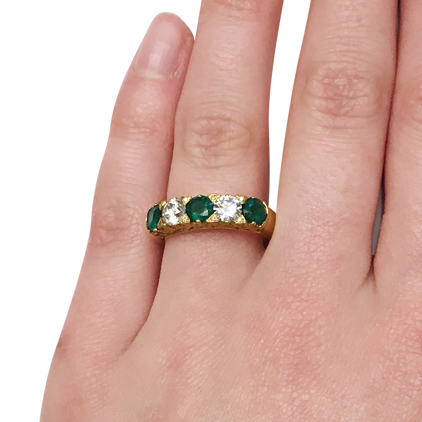 Emerald-and-diamond-carved-half-hoop-ring-2.jpg