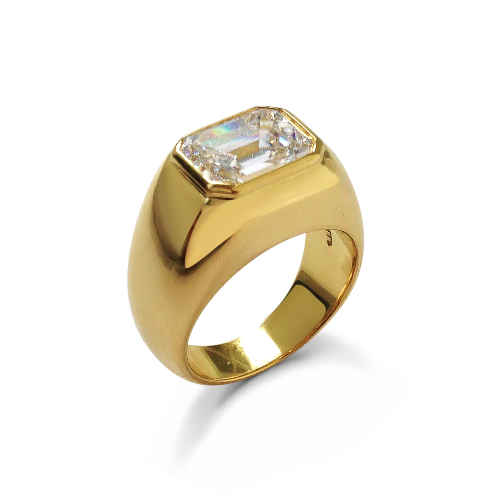 Emerald Cut Diamond Ring — Bear Brooksbank