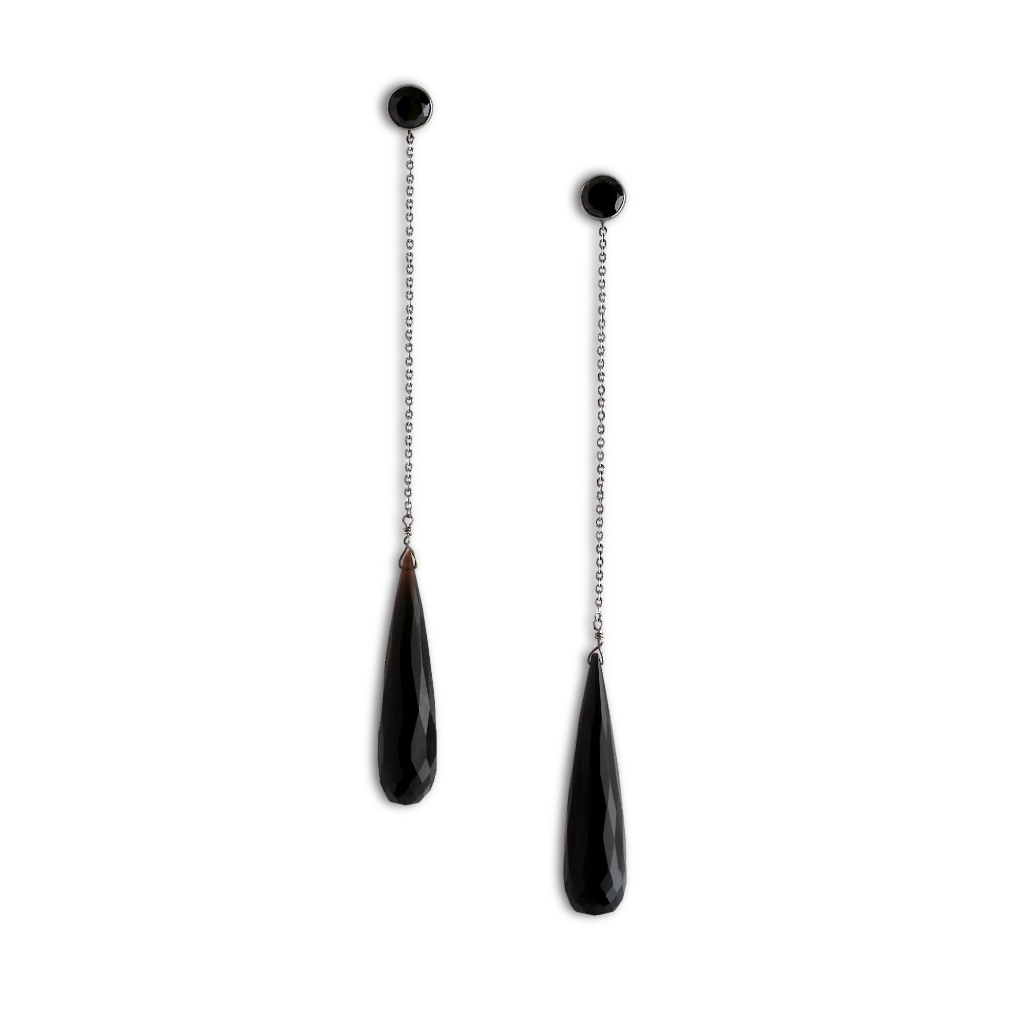 Buy Grey Pearl Long Zirconia Dangler Earrings for Women Online at Ajnaa  Jewels |391427