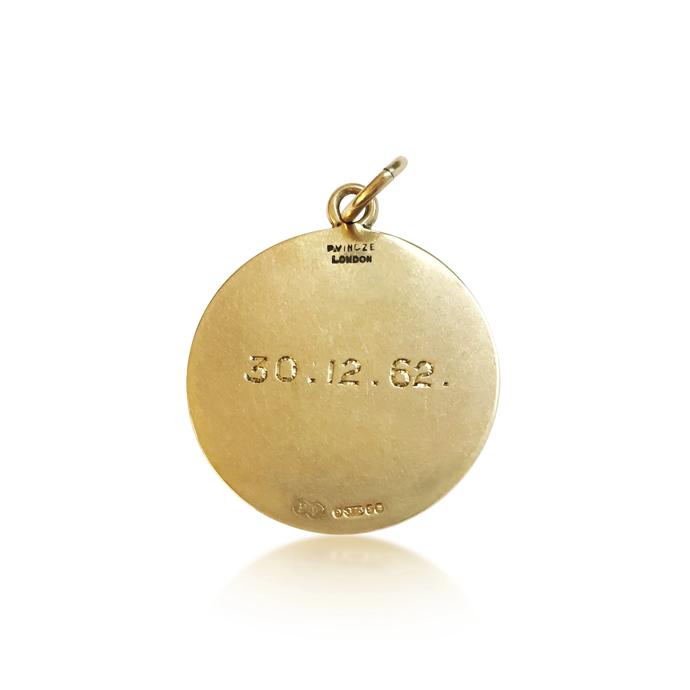 Vintage Gold St Christopher's Charm 