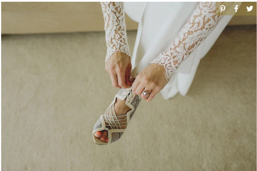 Bride's engagement ring
