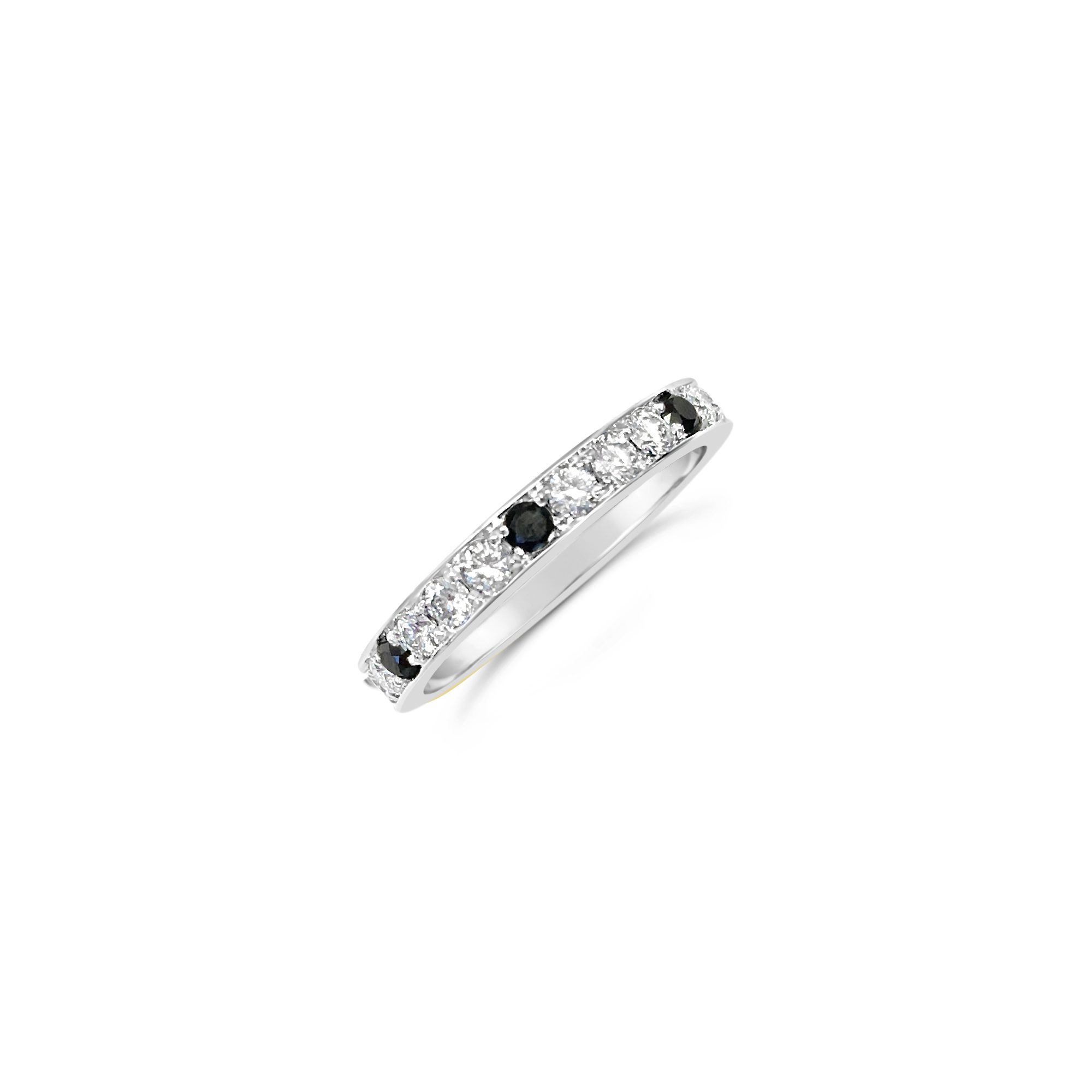 Black and White Diamond Eternity Ring