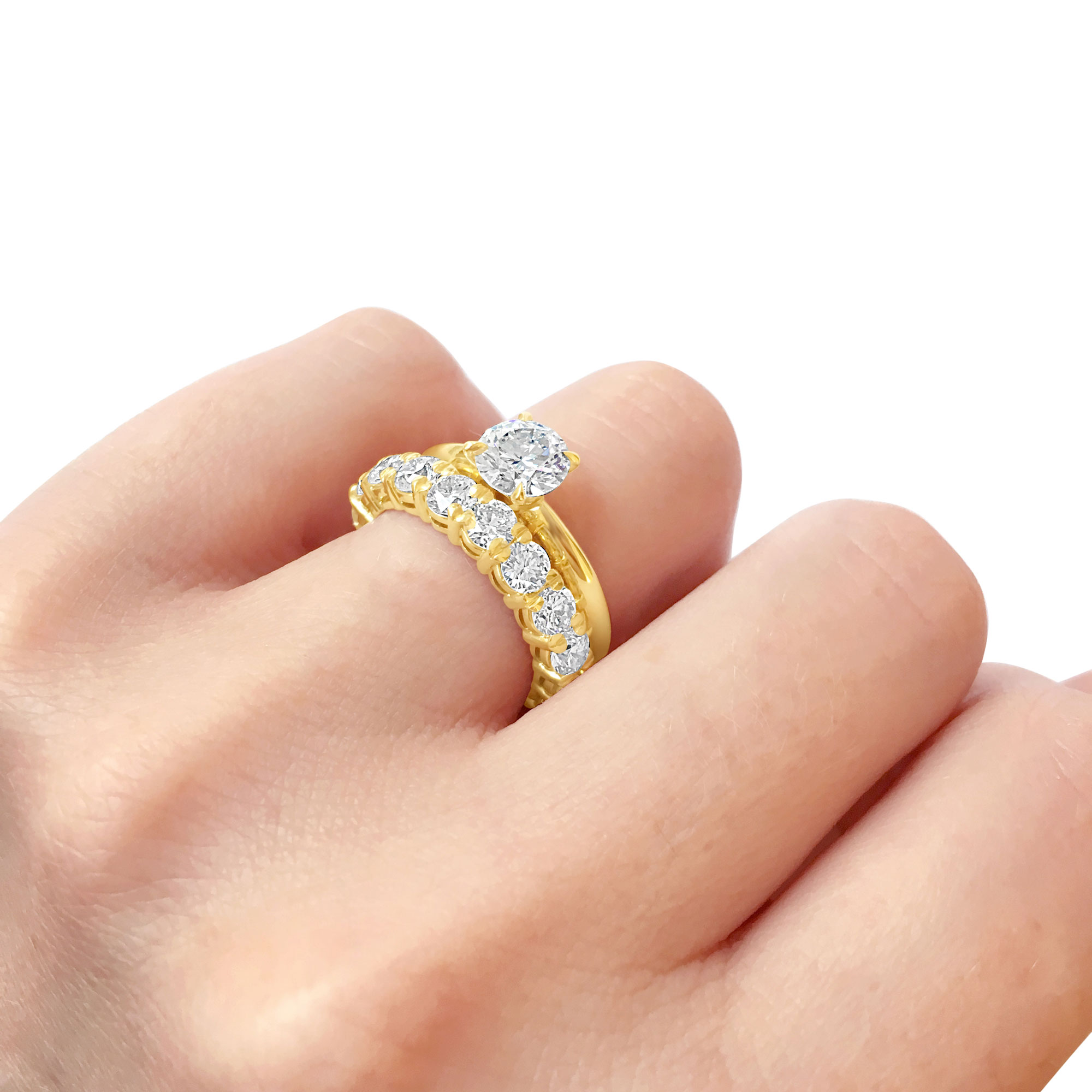 diamond full eternity ring 18ct white gold – Verifine Jewellery London