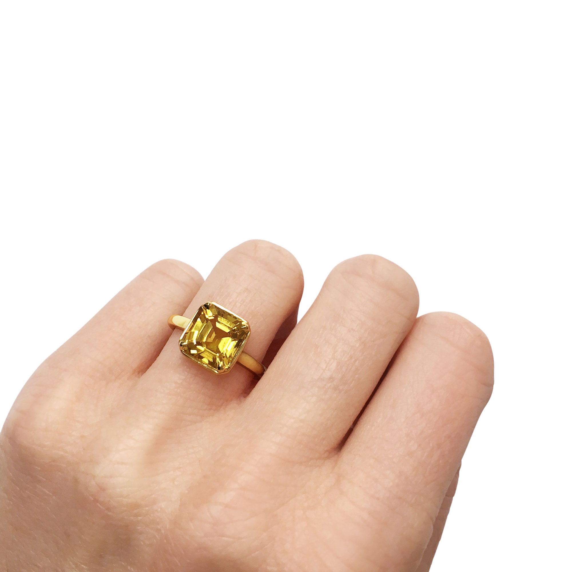Ceylon Yellow Sapphire Ring, Pukhraj Gemstone Ring - Shraddha Shree Gems-nlmtdanang.com.vn