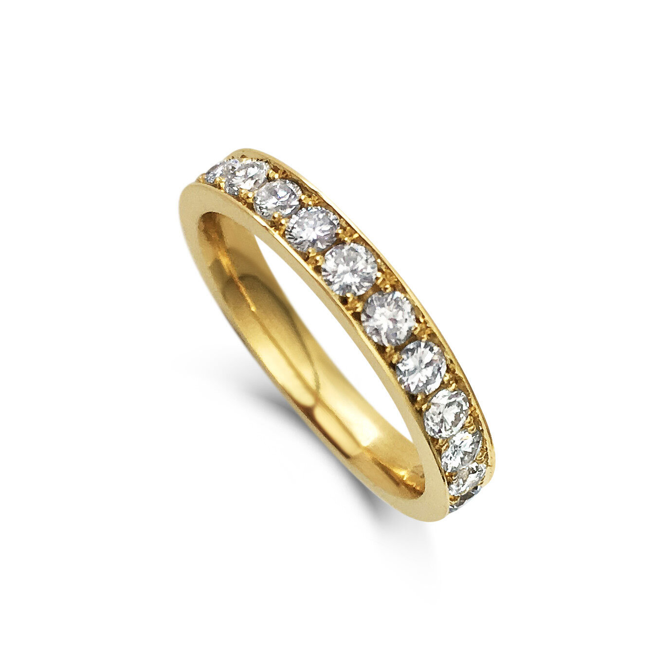 Diamond eternity ring mounted in 18ct yellow gold