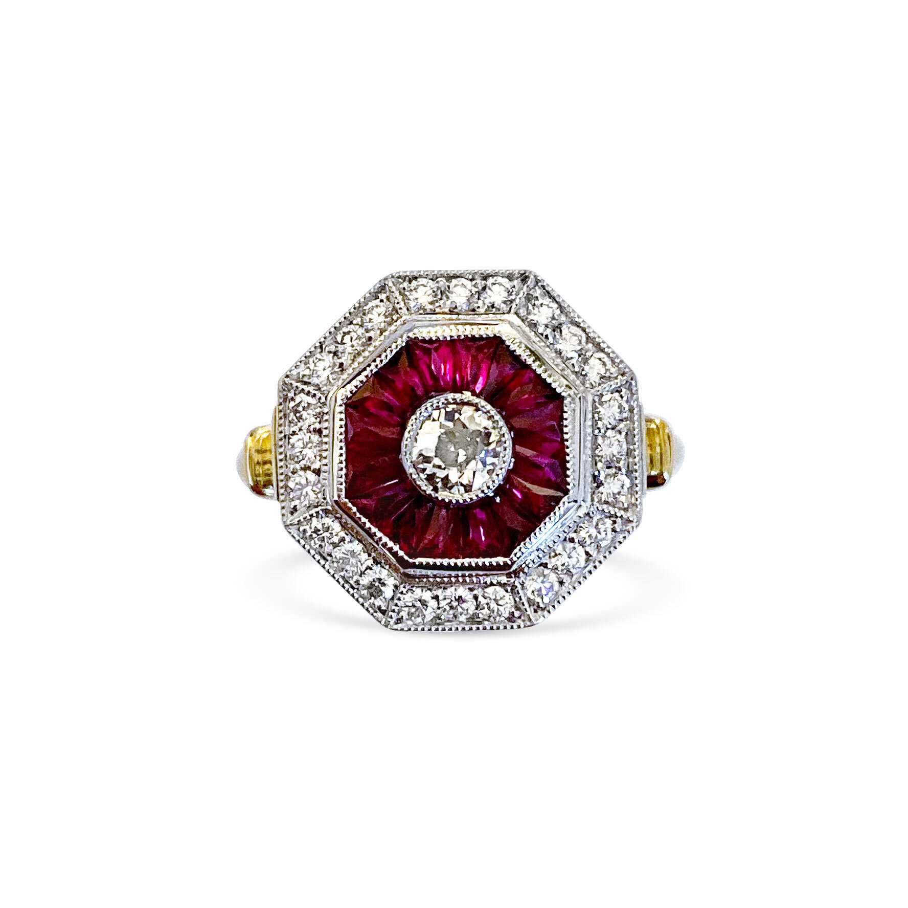 Diamond-and-french-cut-ruby-target-ring-mounted-in-18ct-yellow-gold-and-18ct-white-gold-2.jpg