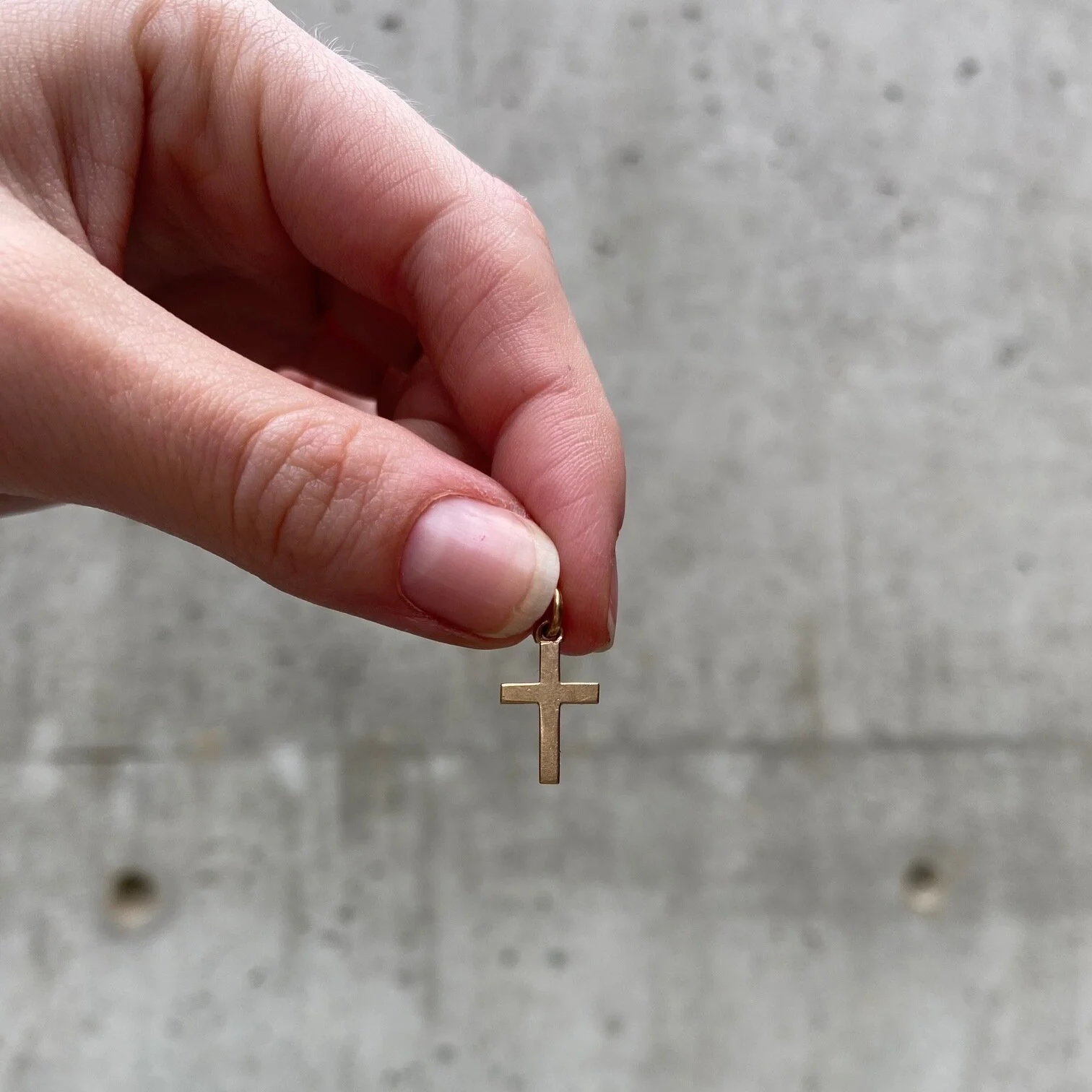 Small Crucifix Charm — Bear Brooksbank
