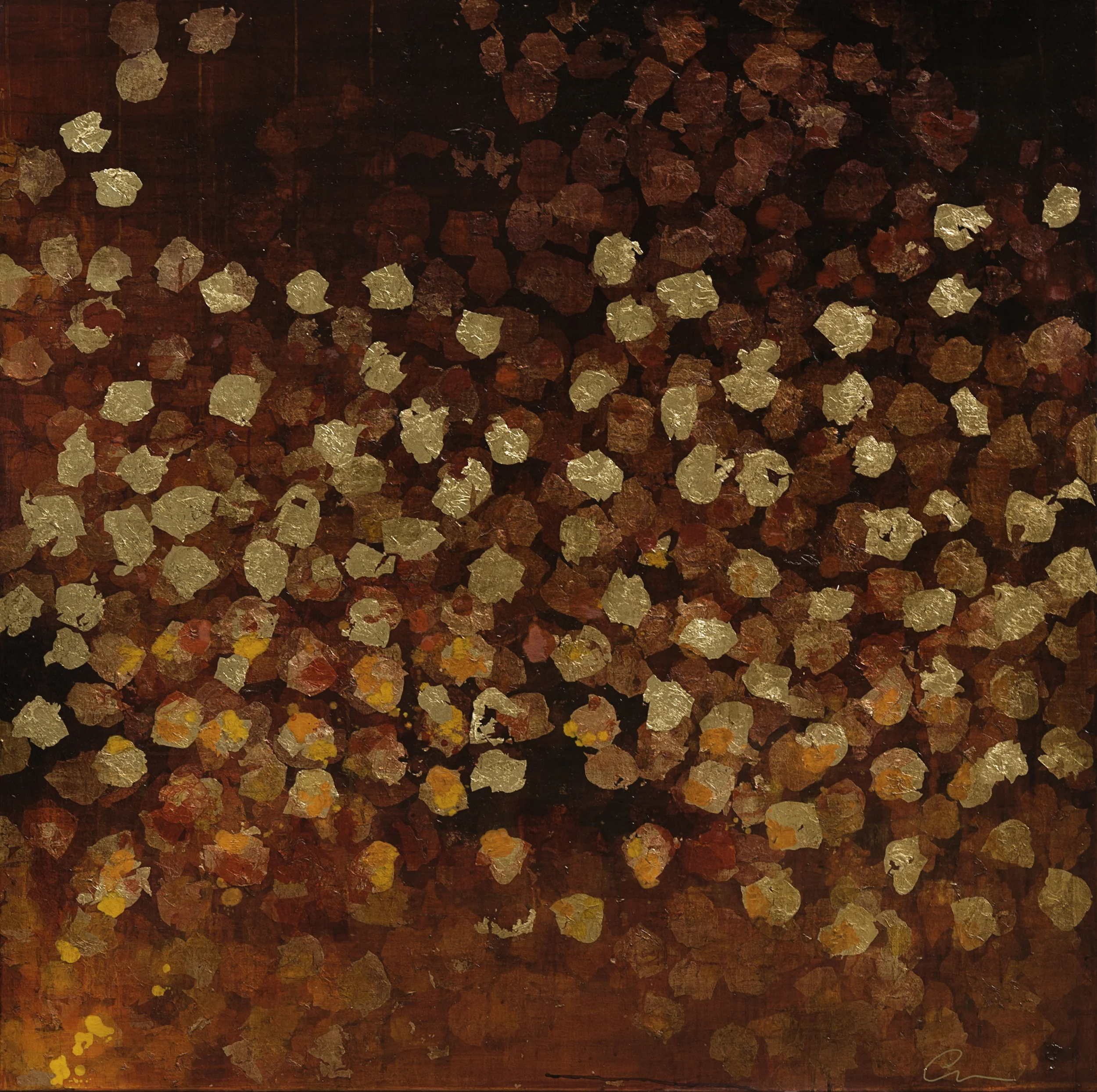 Silent Gold Leaves II