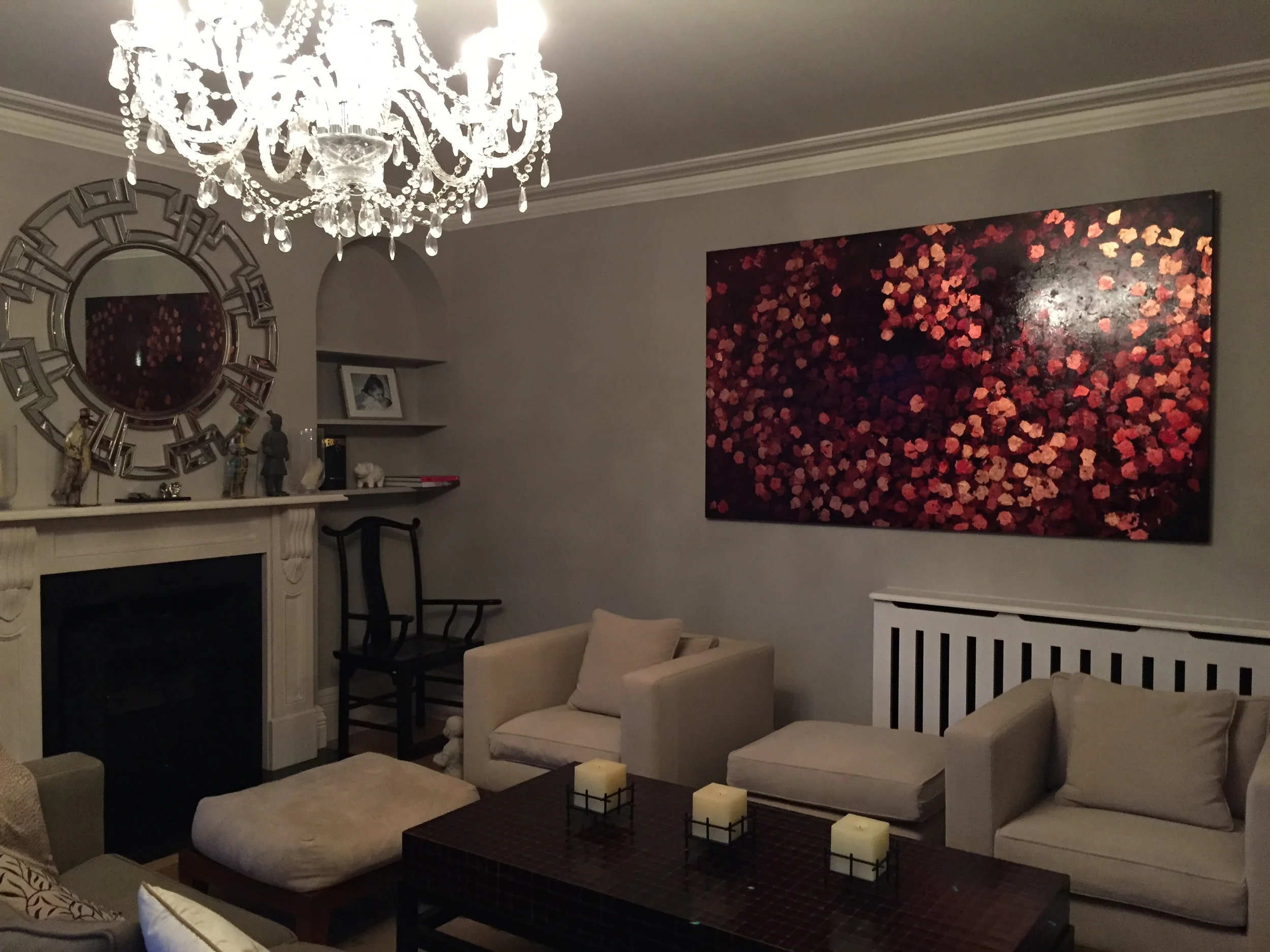 Sweeping Autumn Leaves in Copper