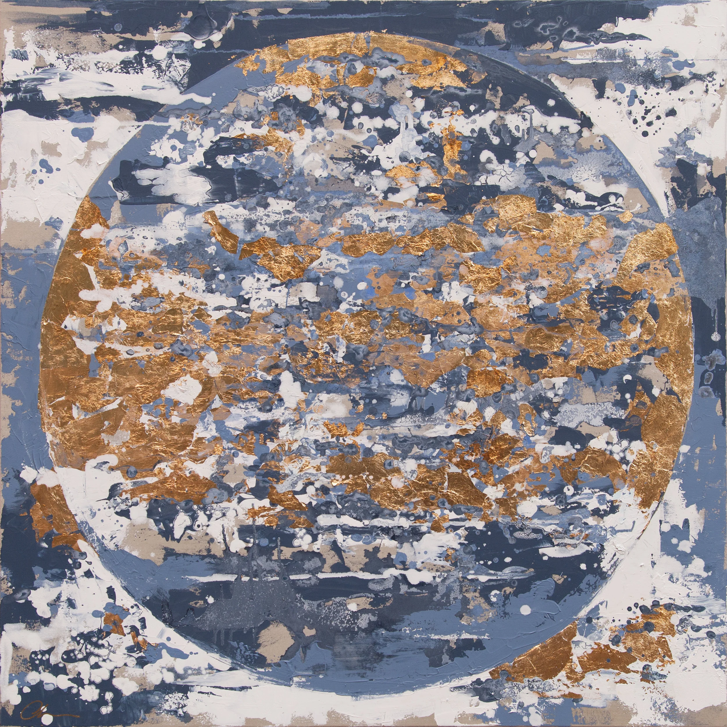 Blue Meridian with Gold