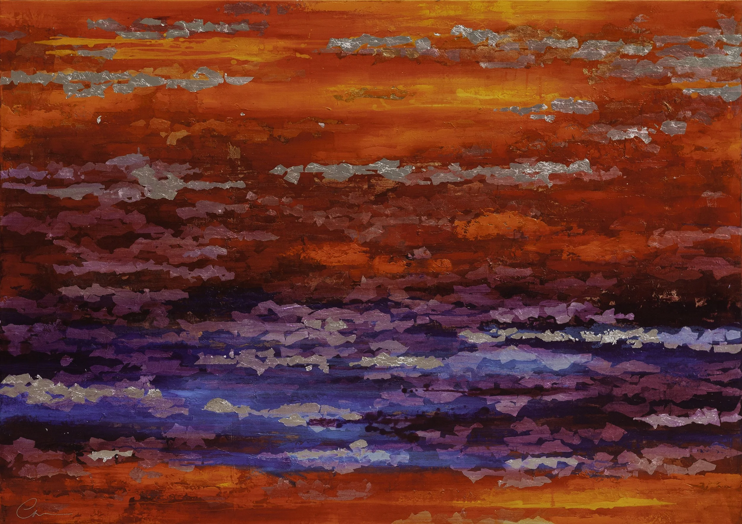 REFLECT: Evening Sky with Silver 