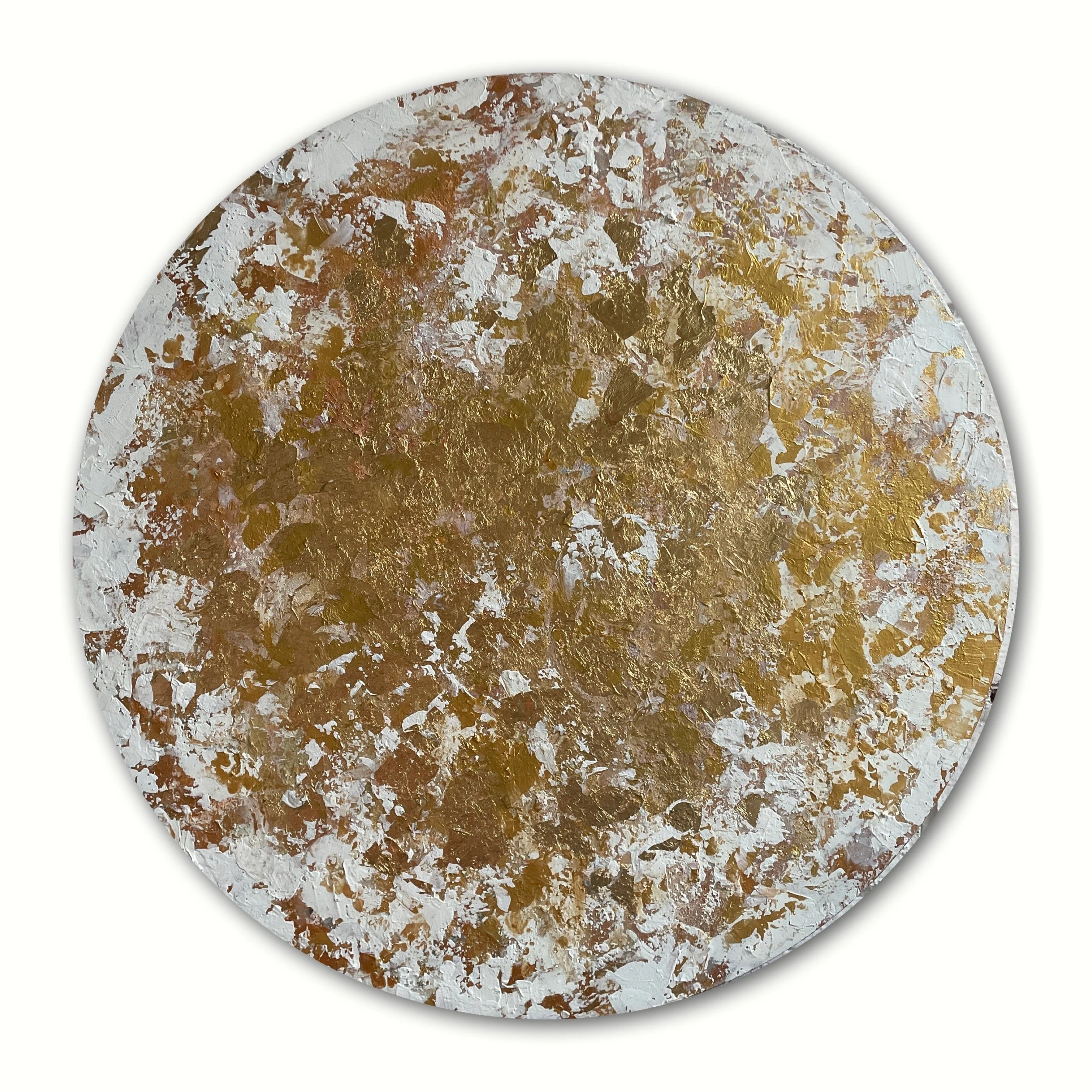 White and Gold Tondo 
