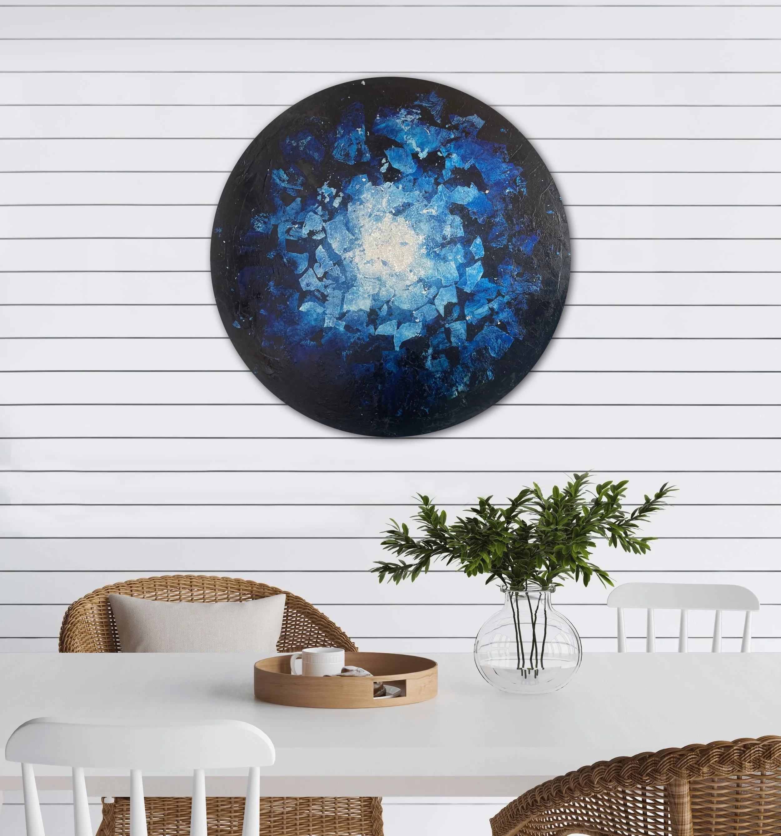 Prussian Blue with Silver 