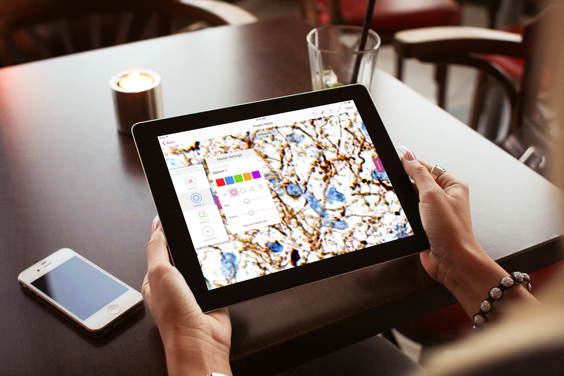 iPad app mock-up
