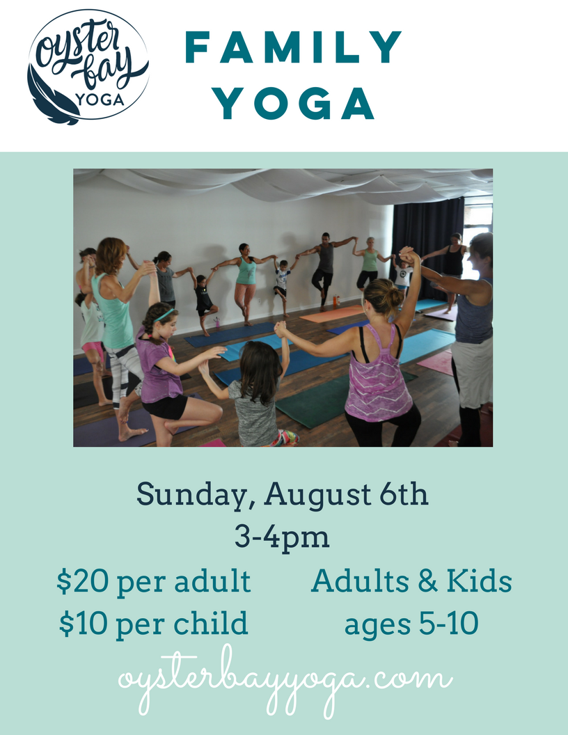 family yoga in oyster bay