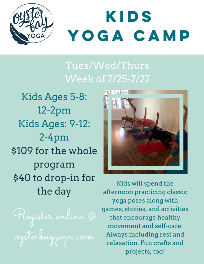 kids yoga camp in oyster bay