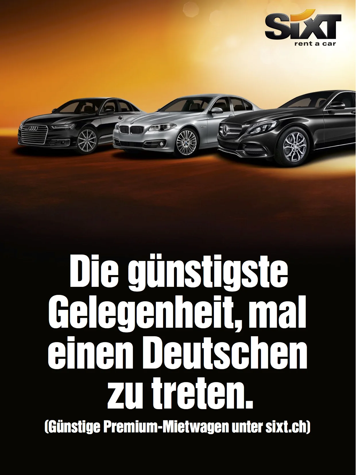 Sixt erobert die Schweiz. Natürlich mit einem kontrovers diskutierten Motiv.