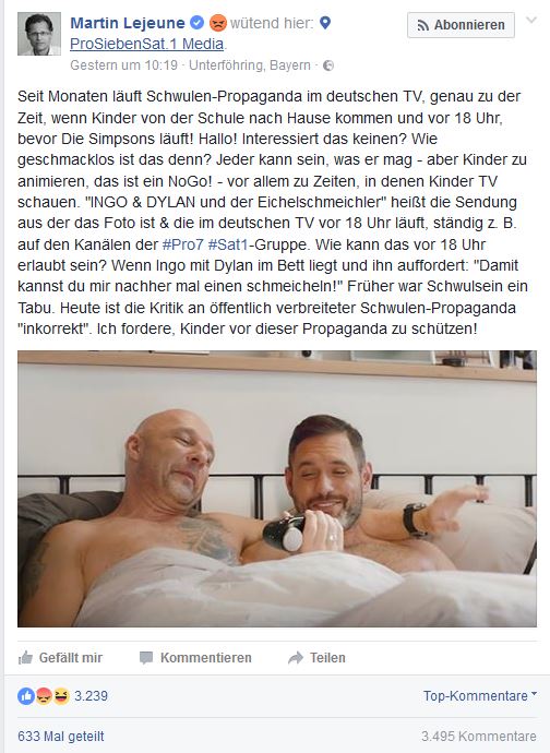 ... und schließlich war Martin Lejeune alles andere als angetan von der Kampagne . Was eigentlich nur gut sein kann.
