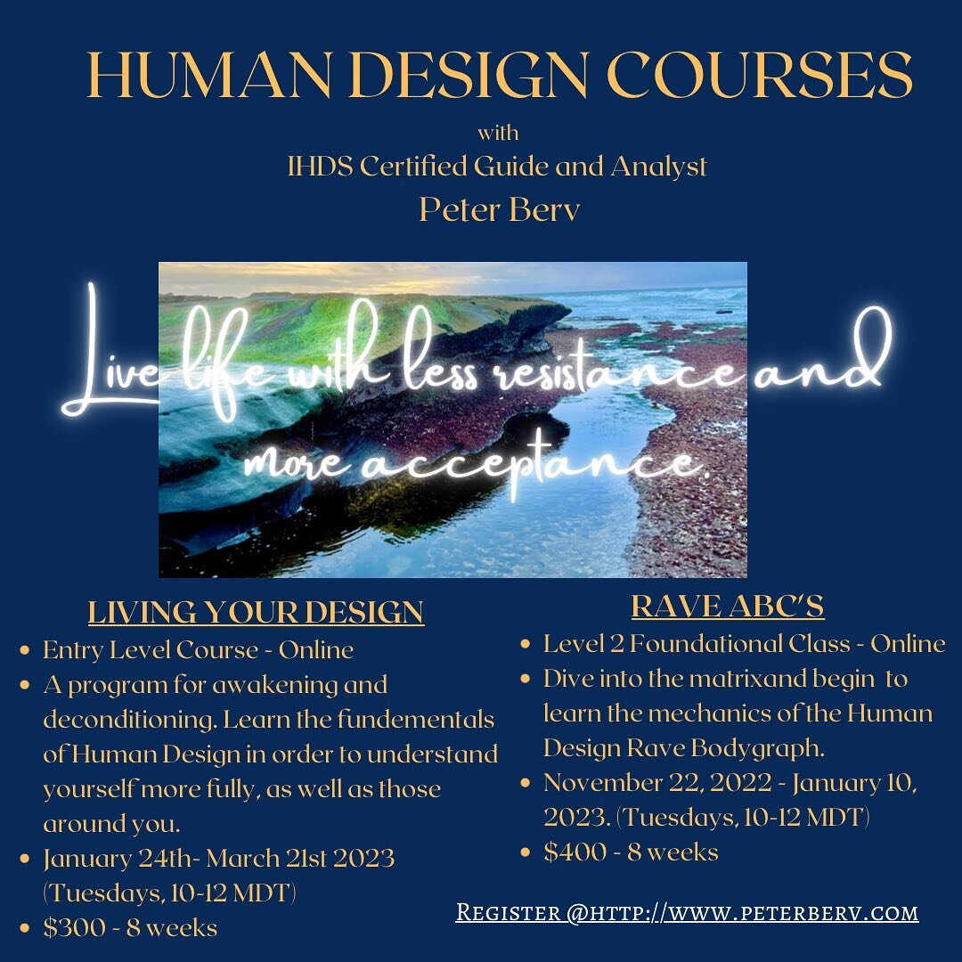 New courses, packages, and offerings into the new year.  #humandesign #humandesignguide #humandesignteacher #livingyourdesign #authenticity