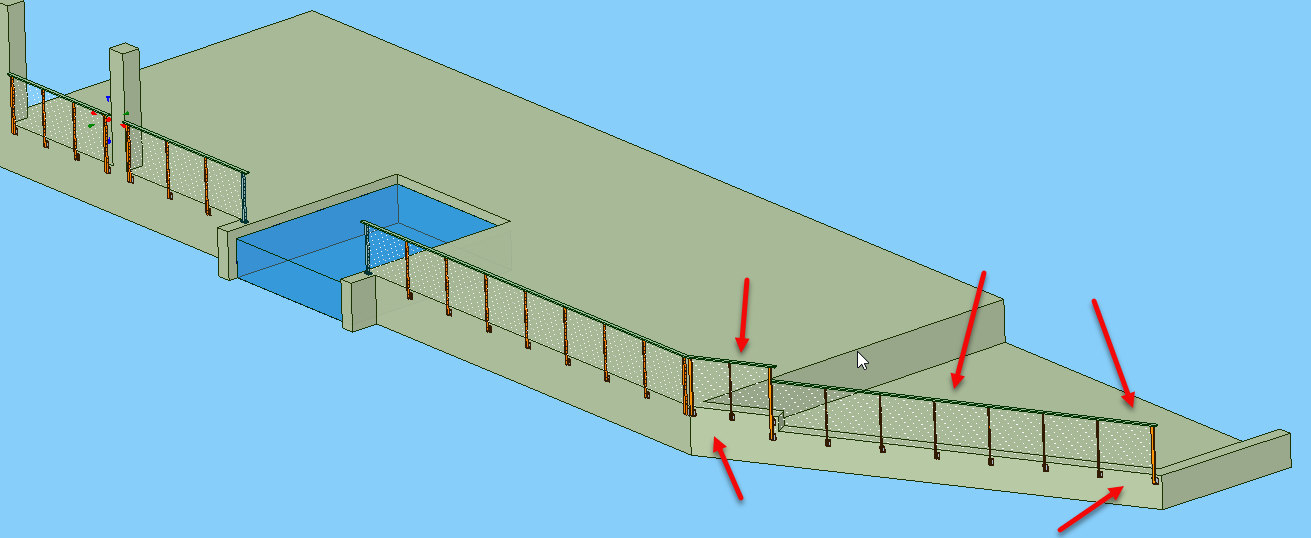 Our new NON GLASS railings!