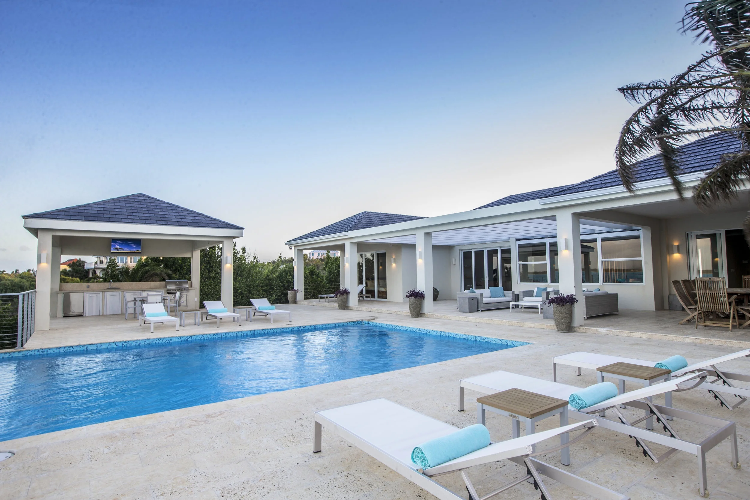 Villa Capri Turks and Caicos Twilight Pool 2.jpg