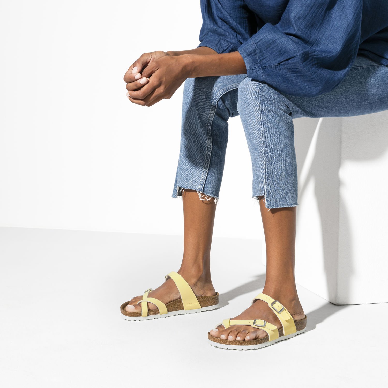 VEGAN BIRKENSTOCK . MAYARI . VANILLA 