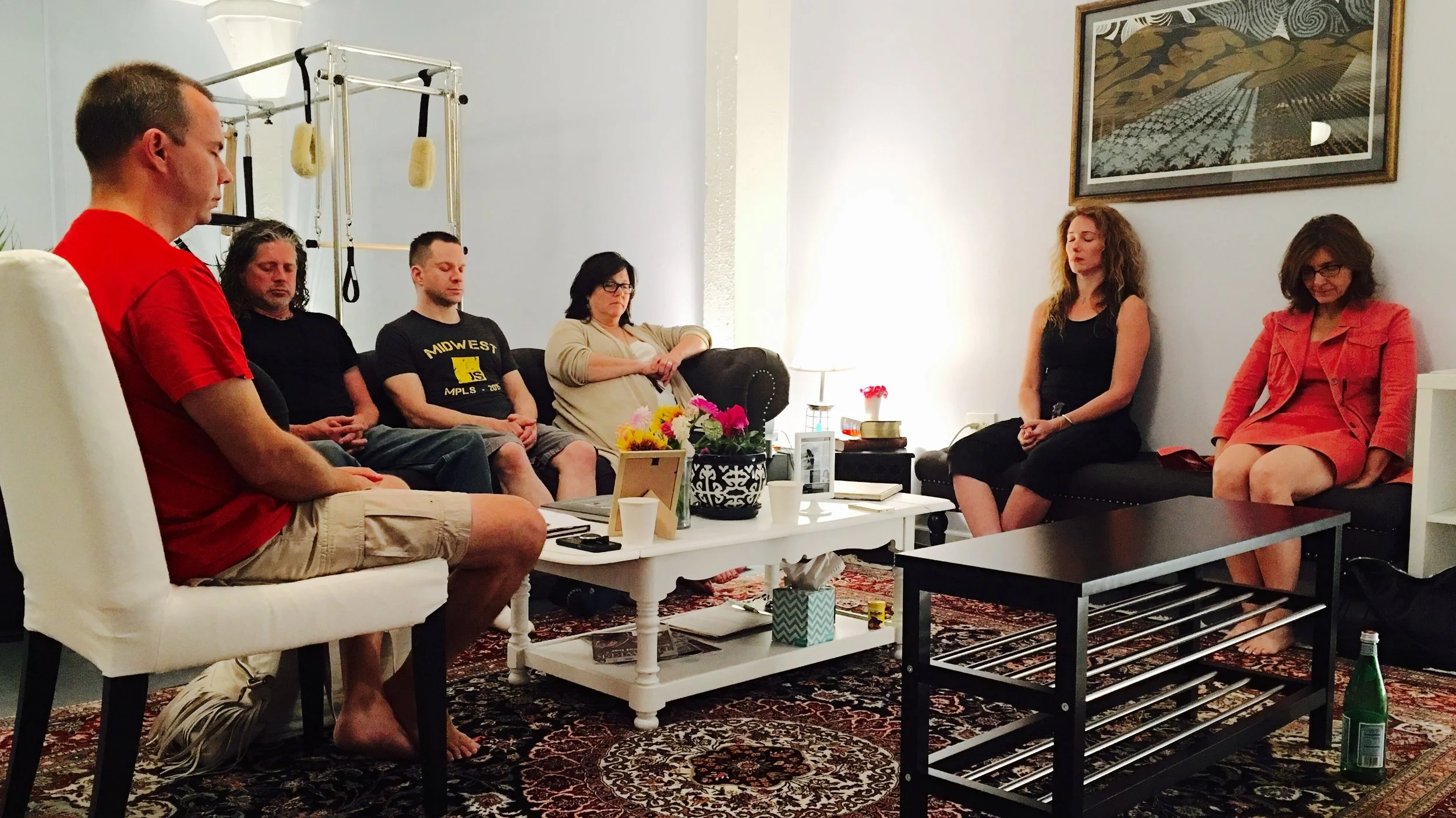  Minneapolis meditators bathing in bliss chemicals. 