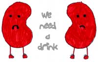 Sad kidneys.