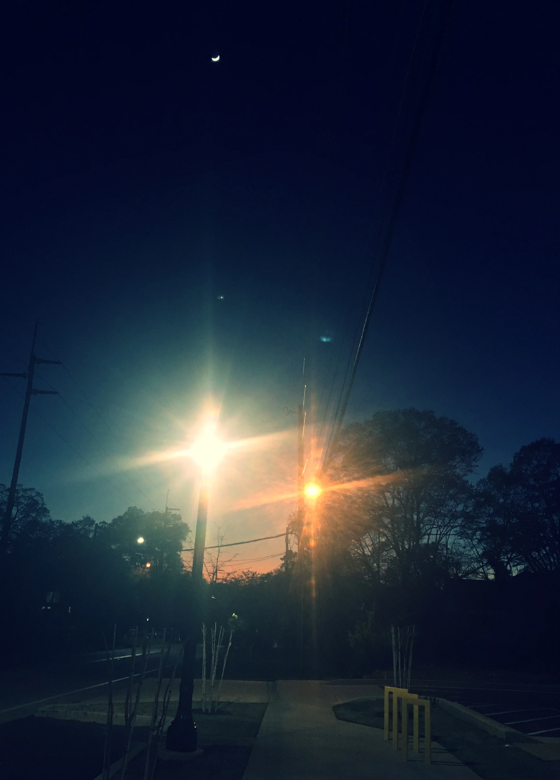  You can have the sunset, the moonlight and the streetlight. 