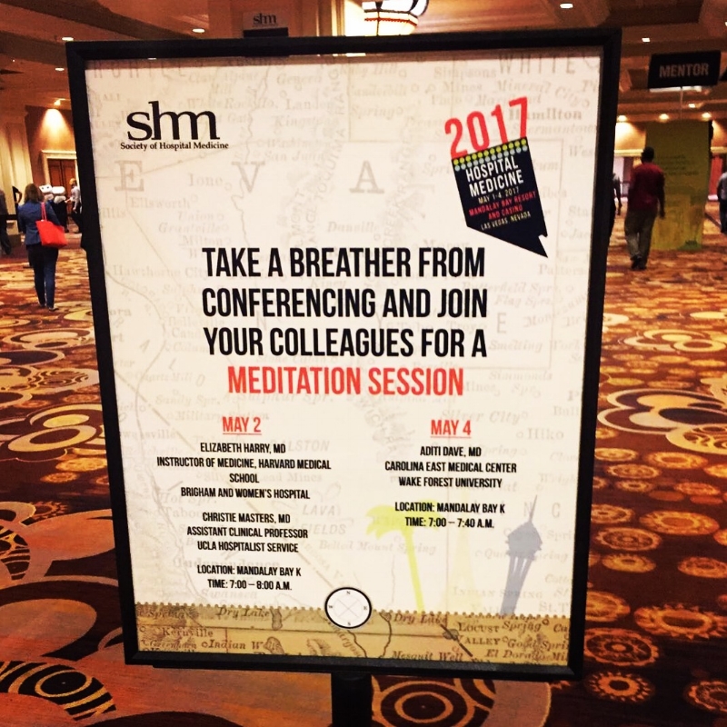  Meditation should be the  first  thing we offer to our patients, and to ourselves, not the last-resort Hail Mary attempt to alleviate stress. (photo: Dr Suparna Dutta) 