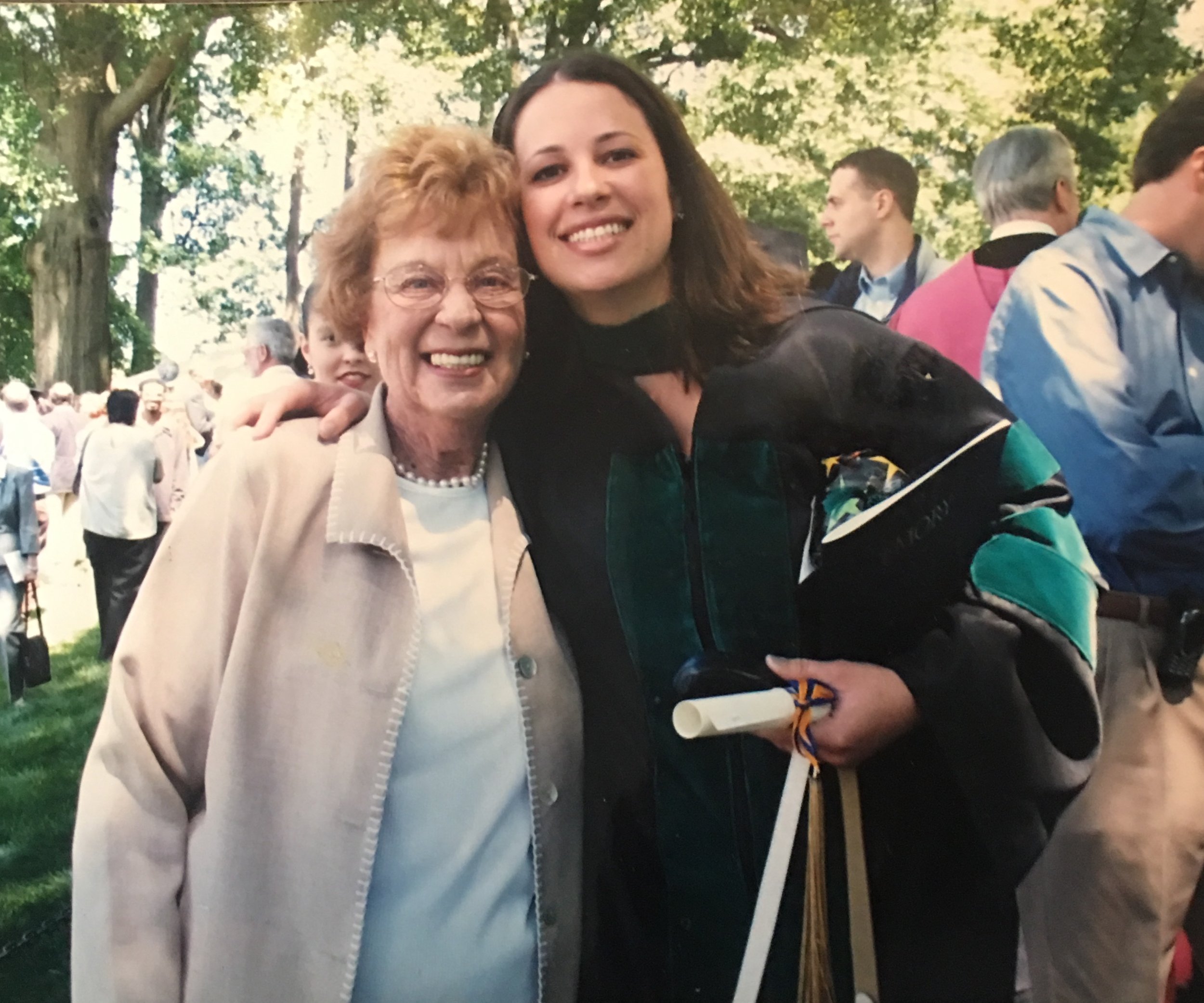  Me and my Grandma Lil at my med school graduation sooooo long ago! 