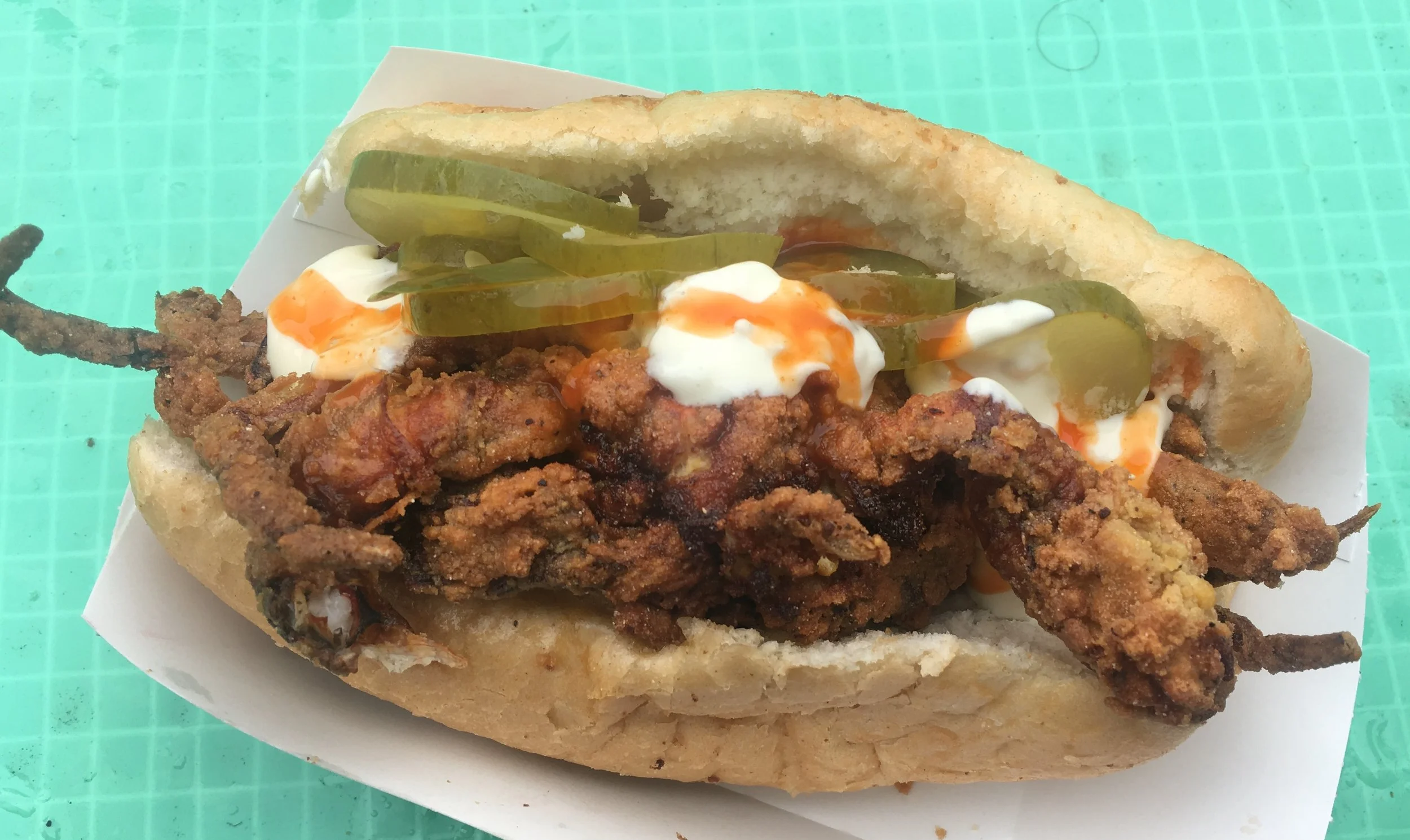  This year, I tried the Soft Shell Crab po-boy, and I don’t know how I ever lived without it. I actually get teary eyed when I think about how long I have to wait until I eat one again. 