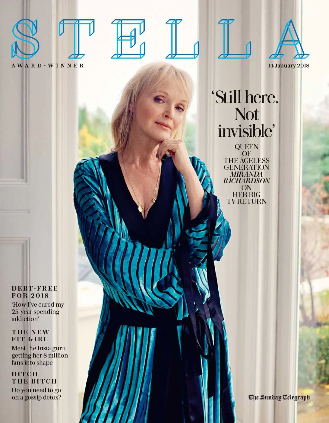 Miranda Richardson, Stella Magazine