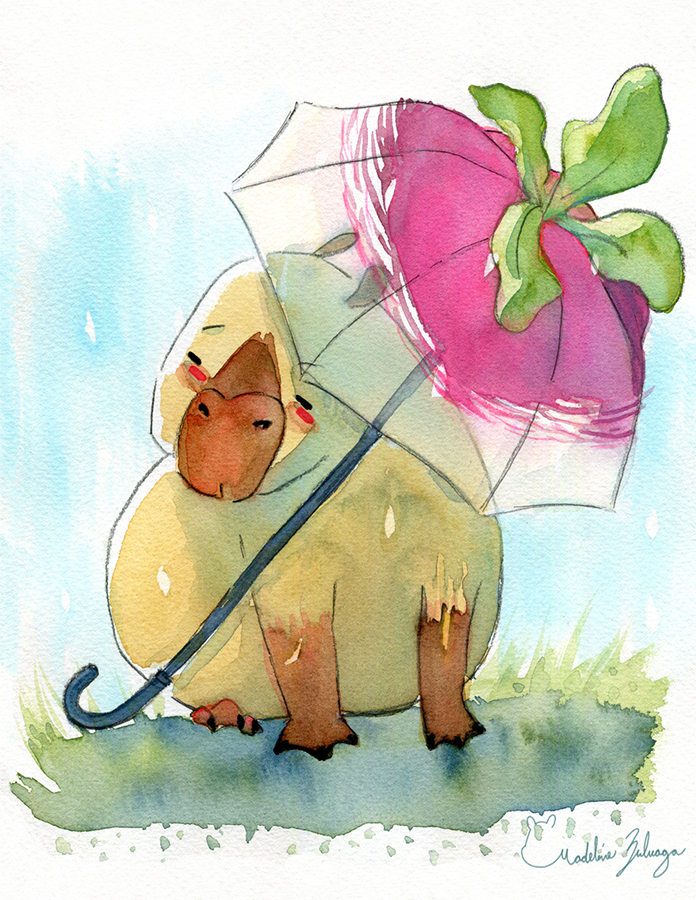 Madeline-Zuluaga-Capybara-and-its-turnip-umbrella-resized.png