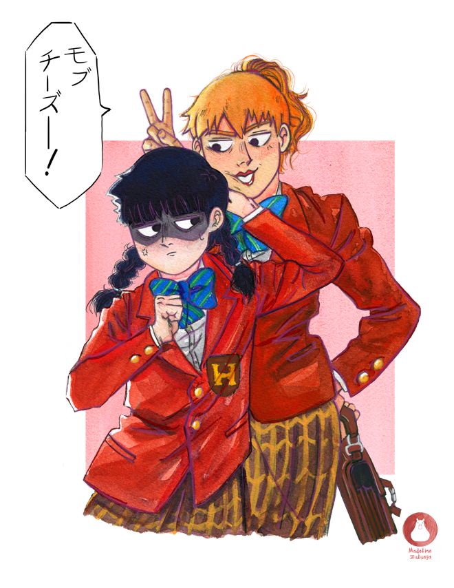 Madeline-Zuluaga-Mob-and-Reigen-school-girls.png