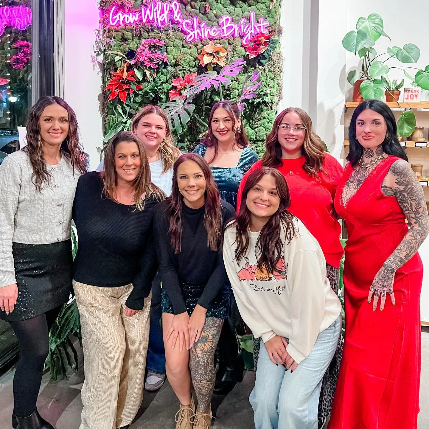 Annual holiday salon party 🕯️🎄&hearts;️