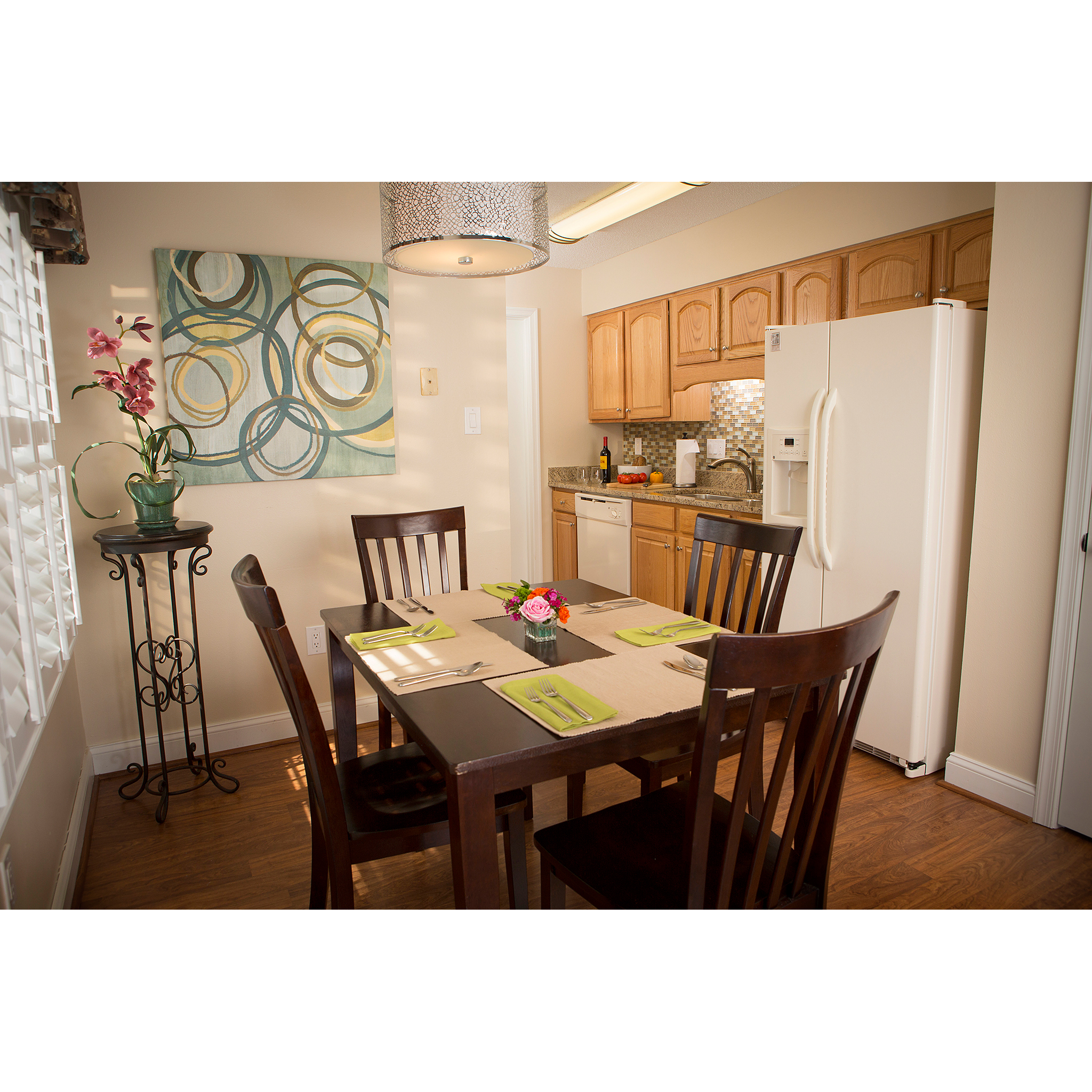 Kitchen photo with table and chairs