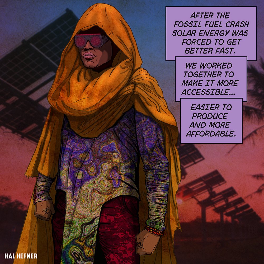 Solarpunk. A new future awaits, by The Comic Jam