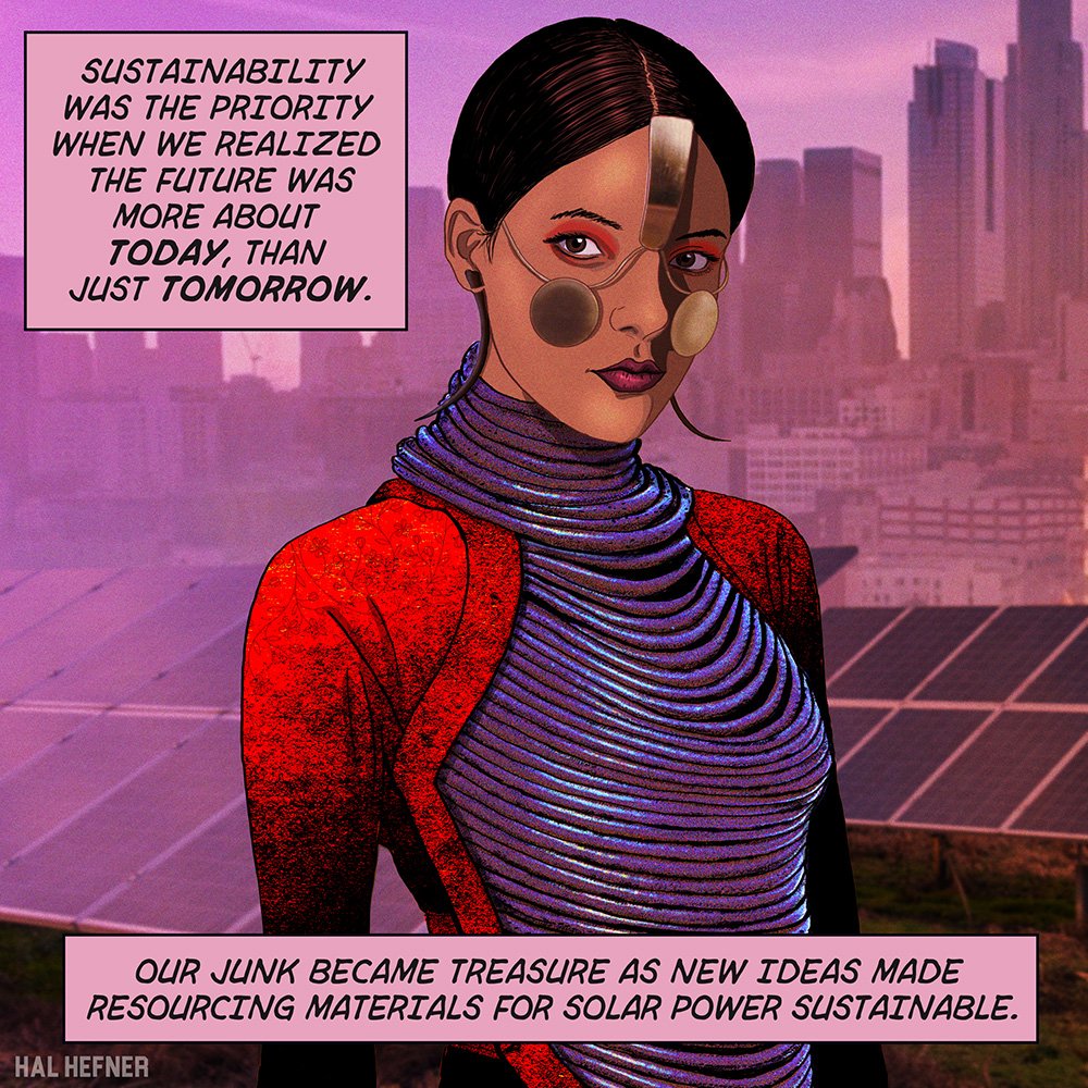 Solarpunk. A new future awaits, by The Comic Jam