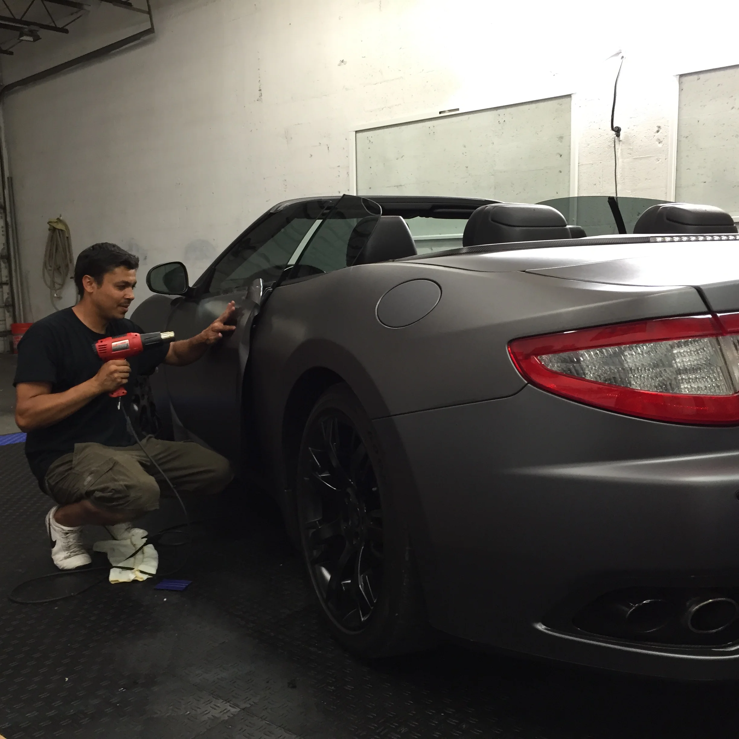 wrap this nice maserati with 3m . customization. tint wrap usa