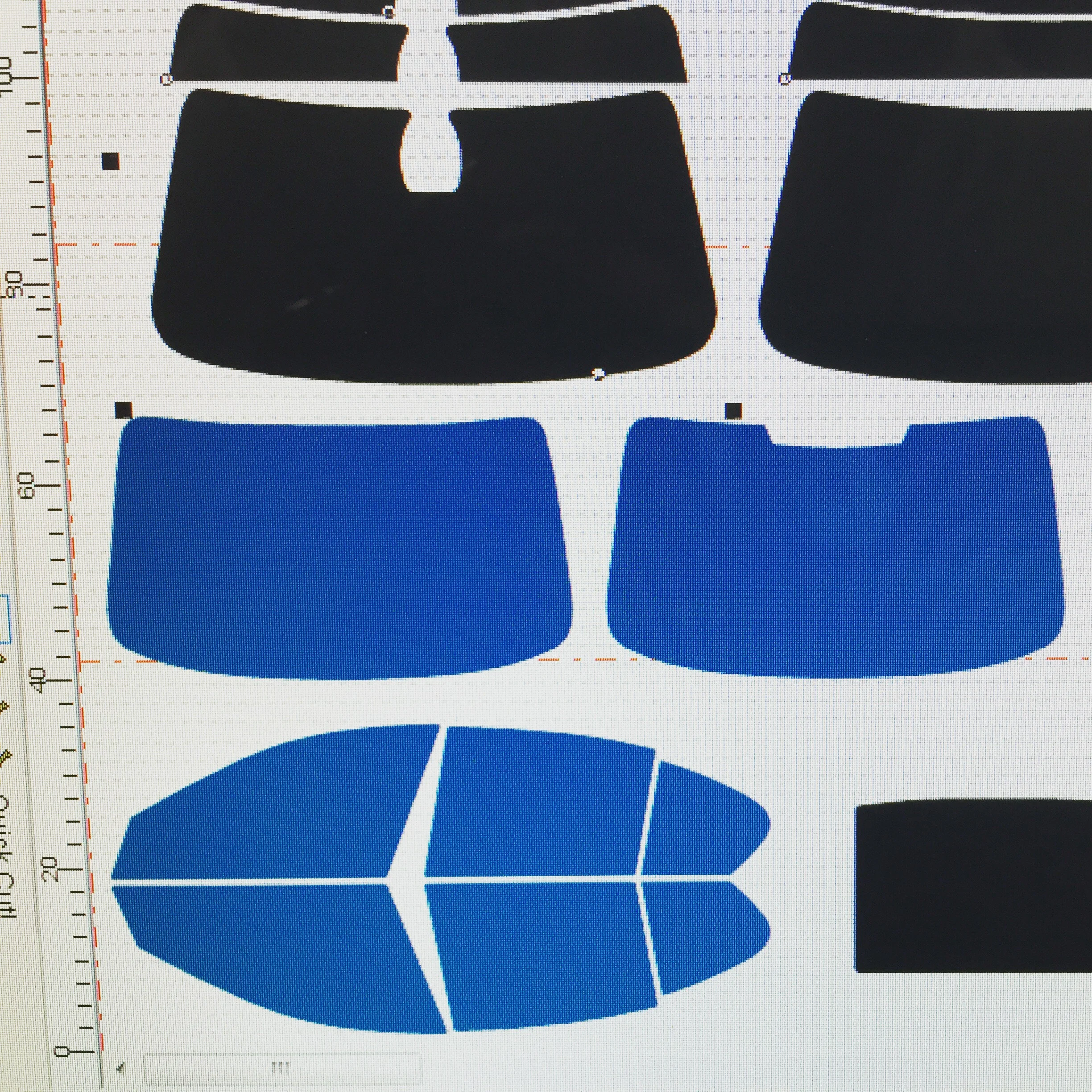Computer cut window tinting system. Tint Wrap USA