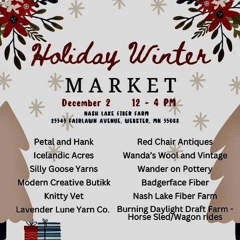 Visit Nash Lake Fiber Farm this coming weekend and support many TRF Stewards and other local vendors! 🐑🧶 

#threeriversfibershed #localfiber #localwool