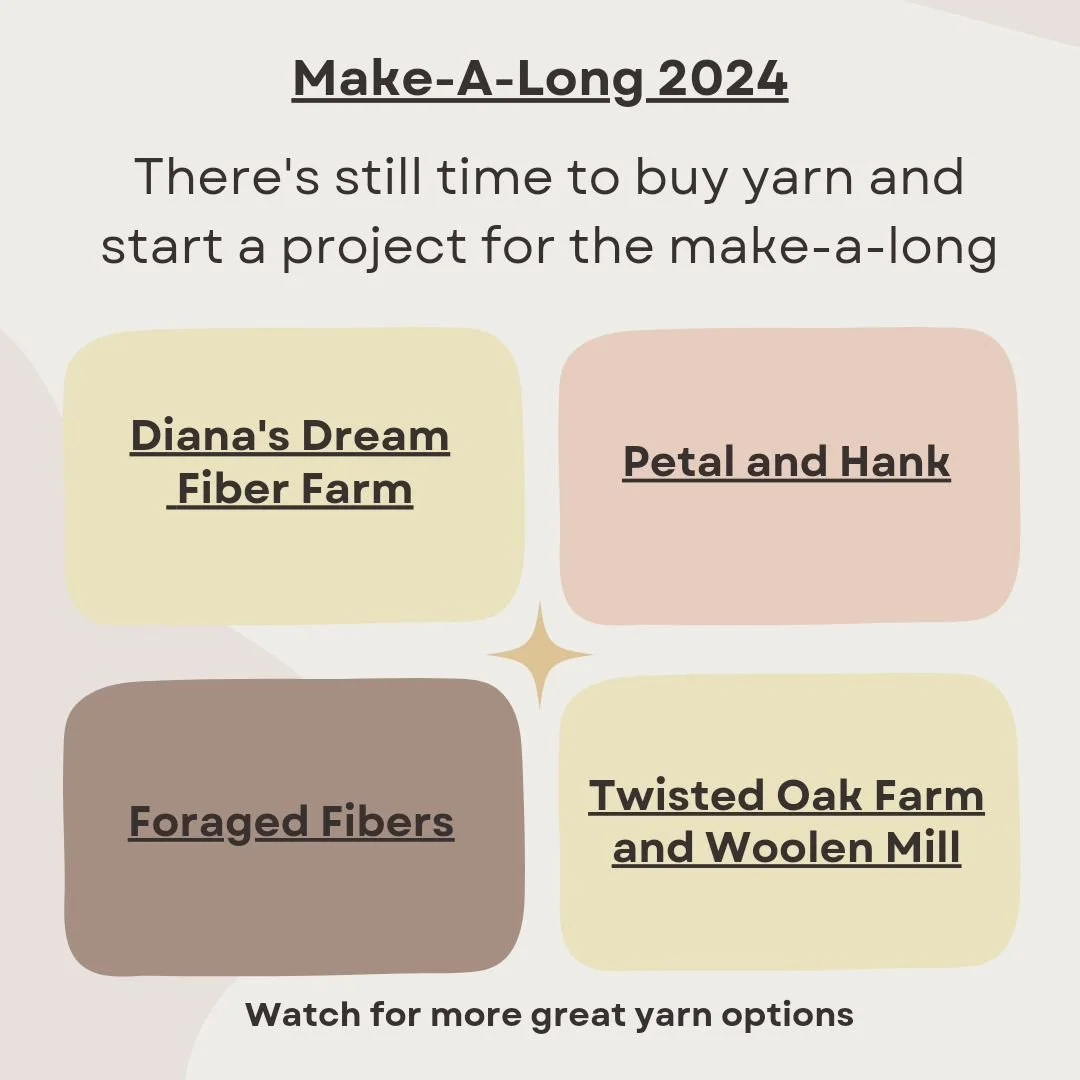 Our make-a-long goes through September, so there is still time to purchase yarn from one of our stewards and start a project.  We have links to our stewards in our bio.  Post a picture and tag us when you get your yarn. 
#threeriversfibershed 
#three