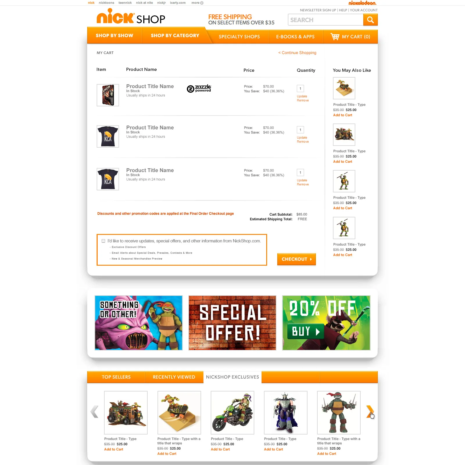  Shopping Cart design 