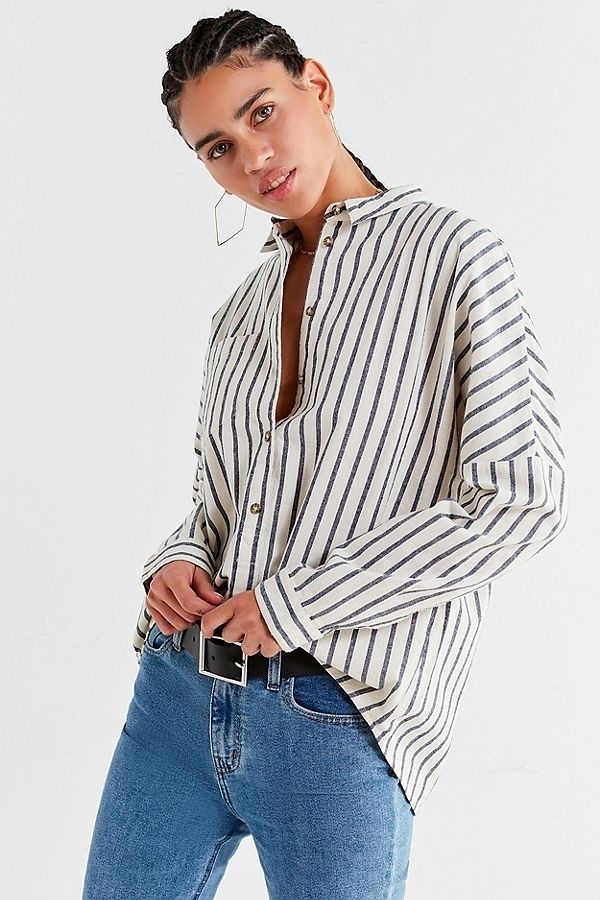 UO Relaxed-Fit Button-Down Shirt, $49.00